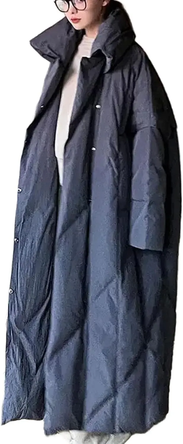 Large Size Winter Parkas Warm Long Puffer Jacket Oversized Women Loose Large Quilt Cotton Coat Cotton-padded Jacket