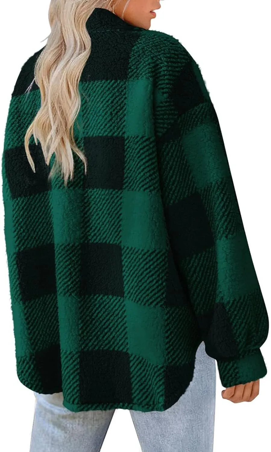 LCMTWX Womens Winter Fuzzy Fleece Jacket Outdoor Slim Outwear Office Casual Plush Cardigan Trendy Overcoat Hooded Coats