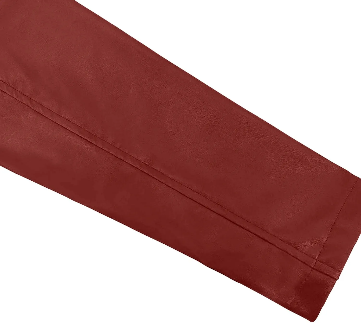 Leather Jacket Women Sexy Motorcycle Zip up Jackets Red Trench Coat Cropped Quilted Fall Winter Warm Coats