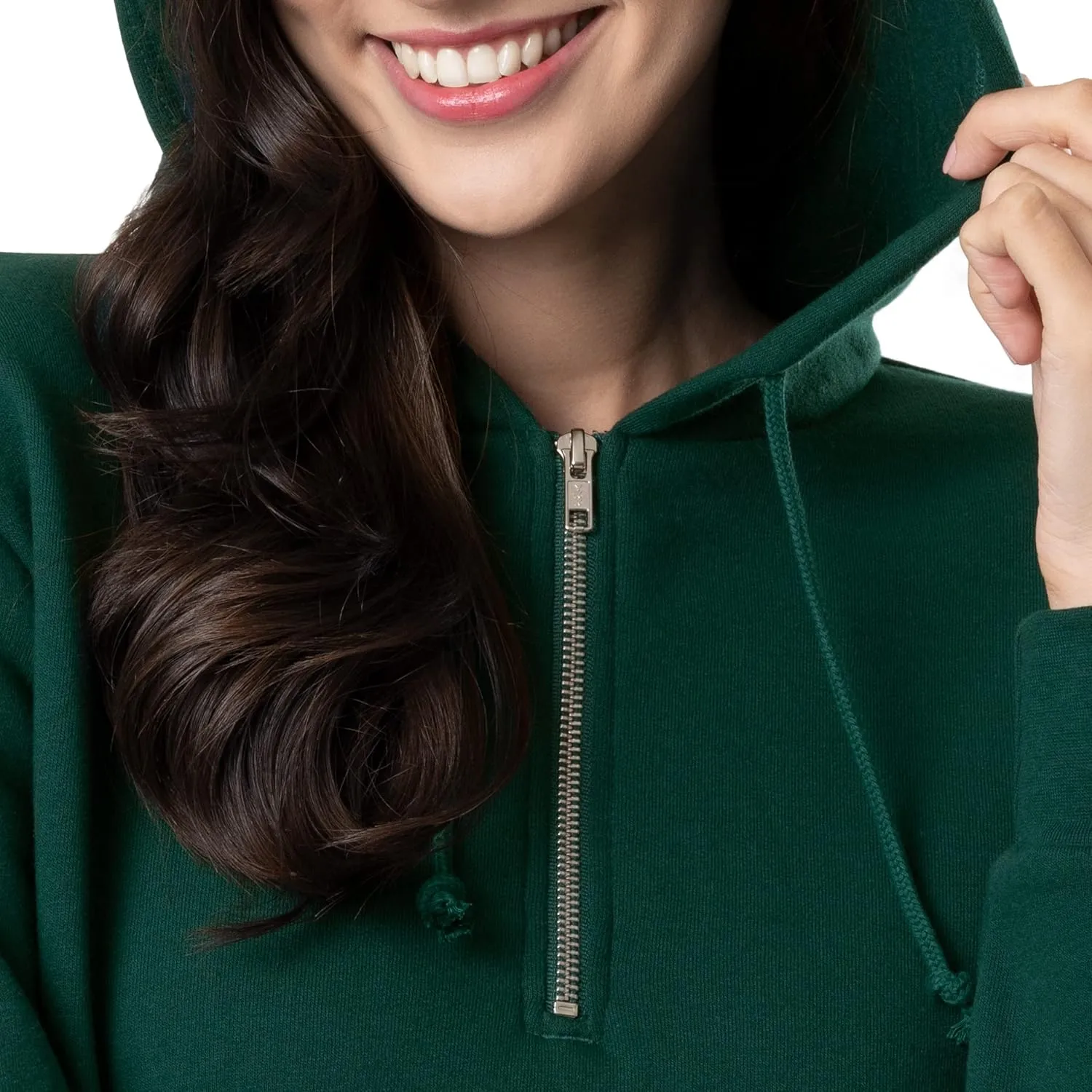 Lee Women's Quarter Zip Fleece Hoodie