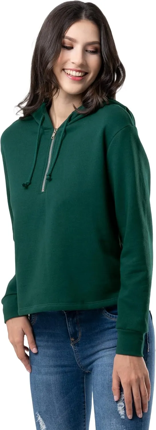 Lee Women's Quarter Zip Fleece Hoodie
