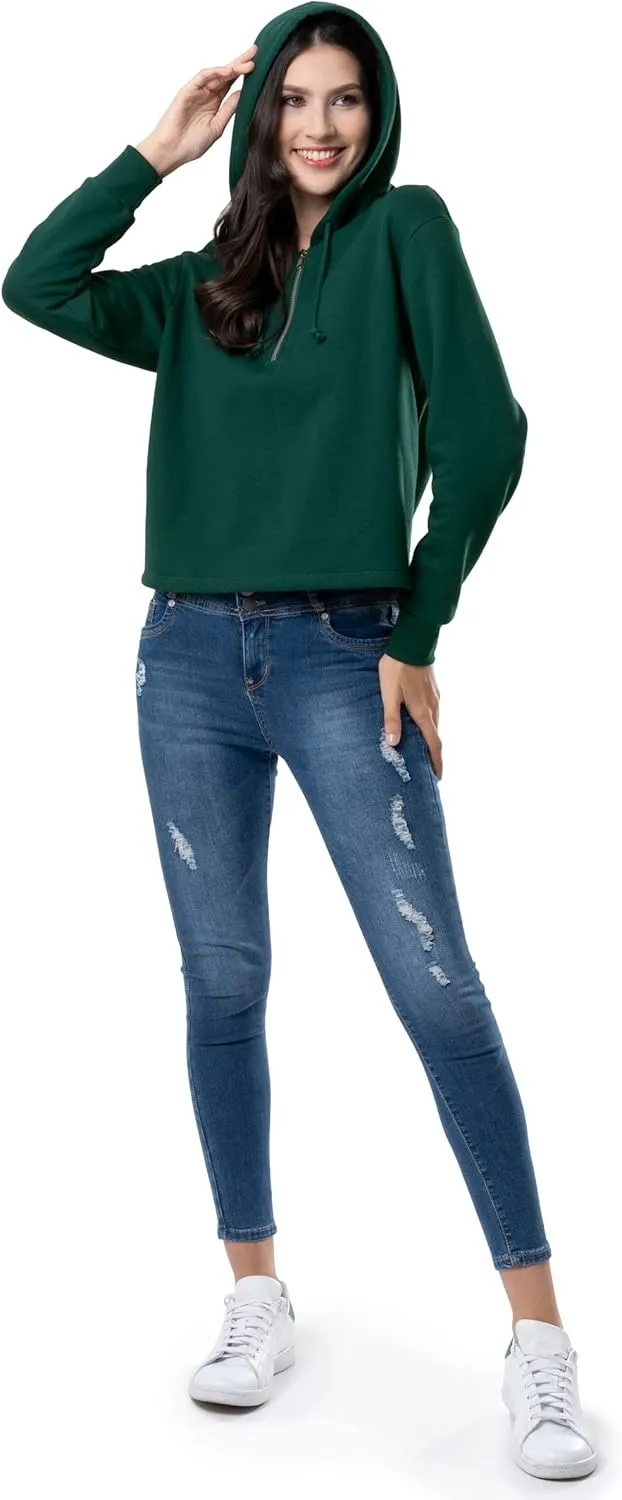 Lee Women's Quarter Zip Fleece Hoodie