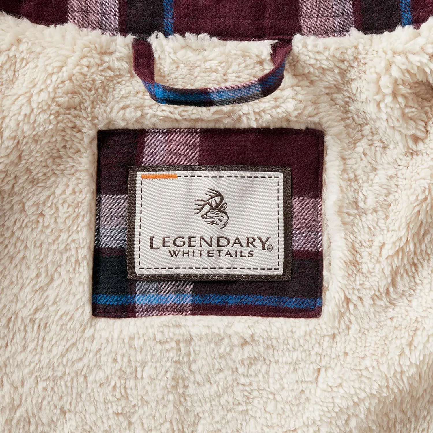 Legendary Whitetails Women's Open Country Flannel Shacket Sherpa Lined Plaid Fleece Shirt Jacket Ladies Western Clothing Coat