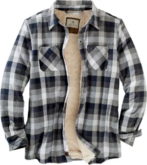 Legendary Whitetails Women's Open Country Flannel Shacket Sherpa Lined Plaid Fleece Shirt Jacket Ladies Western Clothing Coat