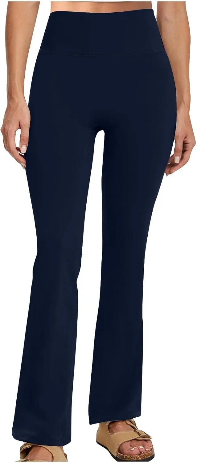 Leggings for Women Tummy Control Baggy High Waisted Flare Pants Athletic Stretch Yoga Lightweight Workout Pants