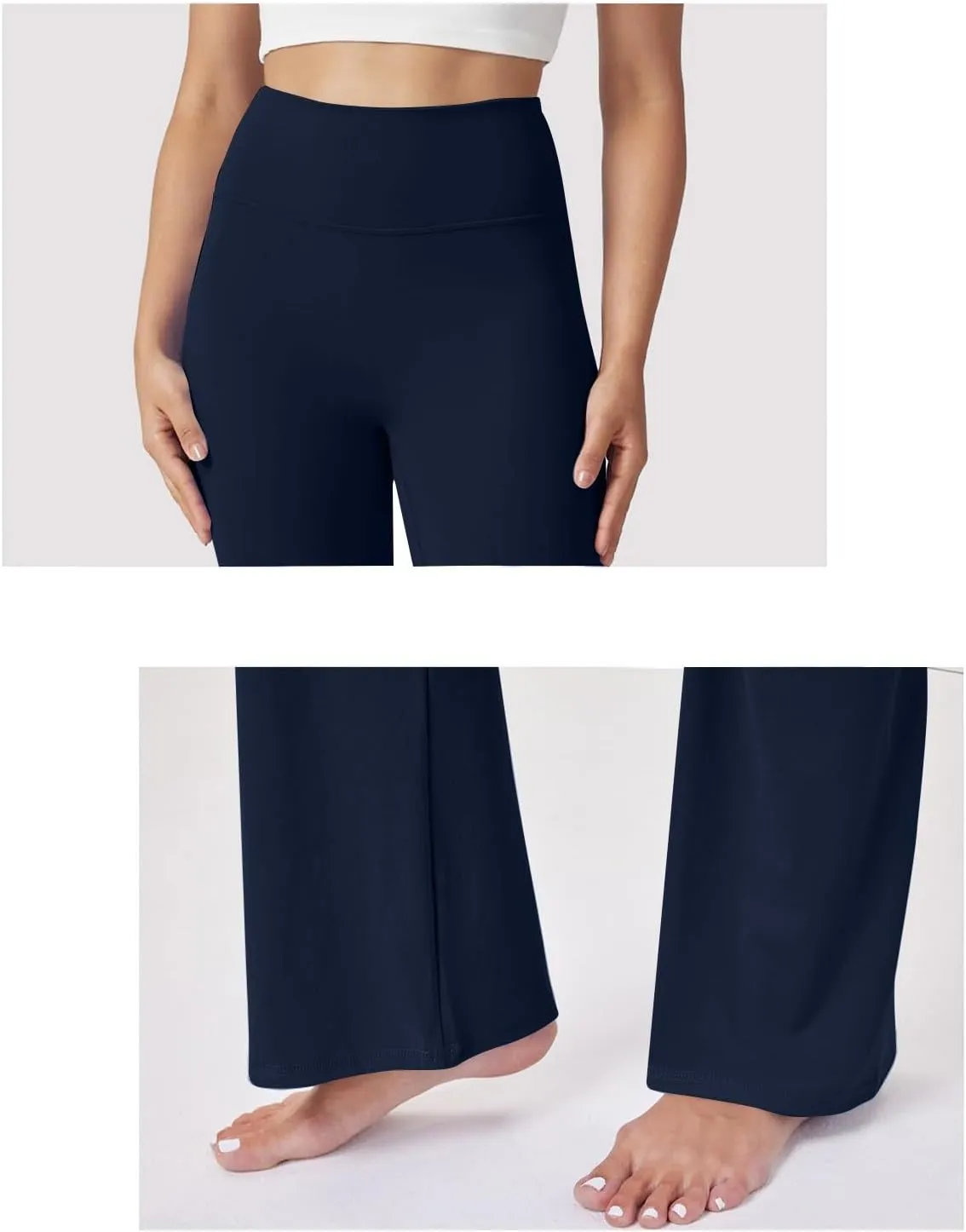 Leggings for Women Tummy Control Baggy High Waisted Flare Pants Athletic Stretch Yoga Lightweight Workout Pants