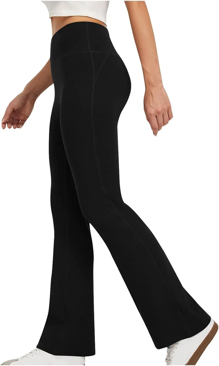 Leggings for Women Tummy Control Baggy High Waisted Flare Pants Athletic Stretch Yoga Lightweight Workout Pants