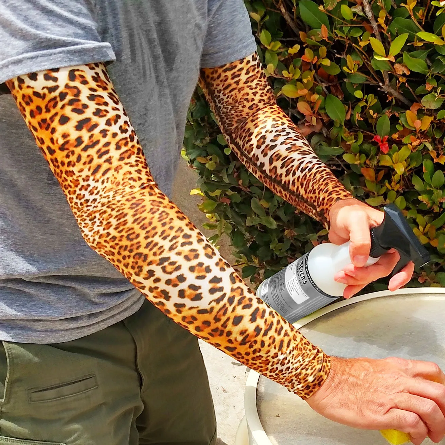 Leopard Pattern Full Arm Sleeves