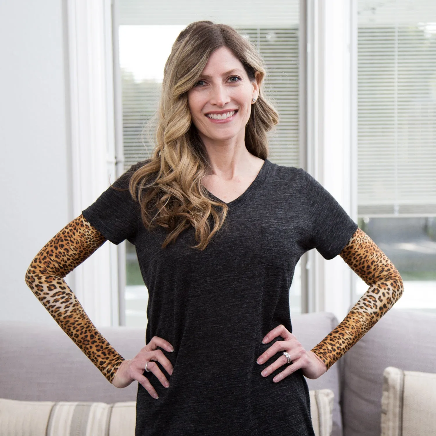Leopard Pattern Full Arm Sleeves