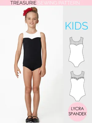 Leotard Patterns, Swimsuit - Girls LEO #6 (L506)