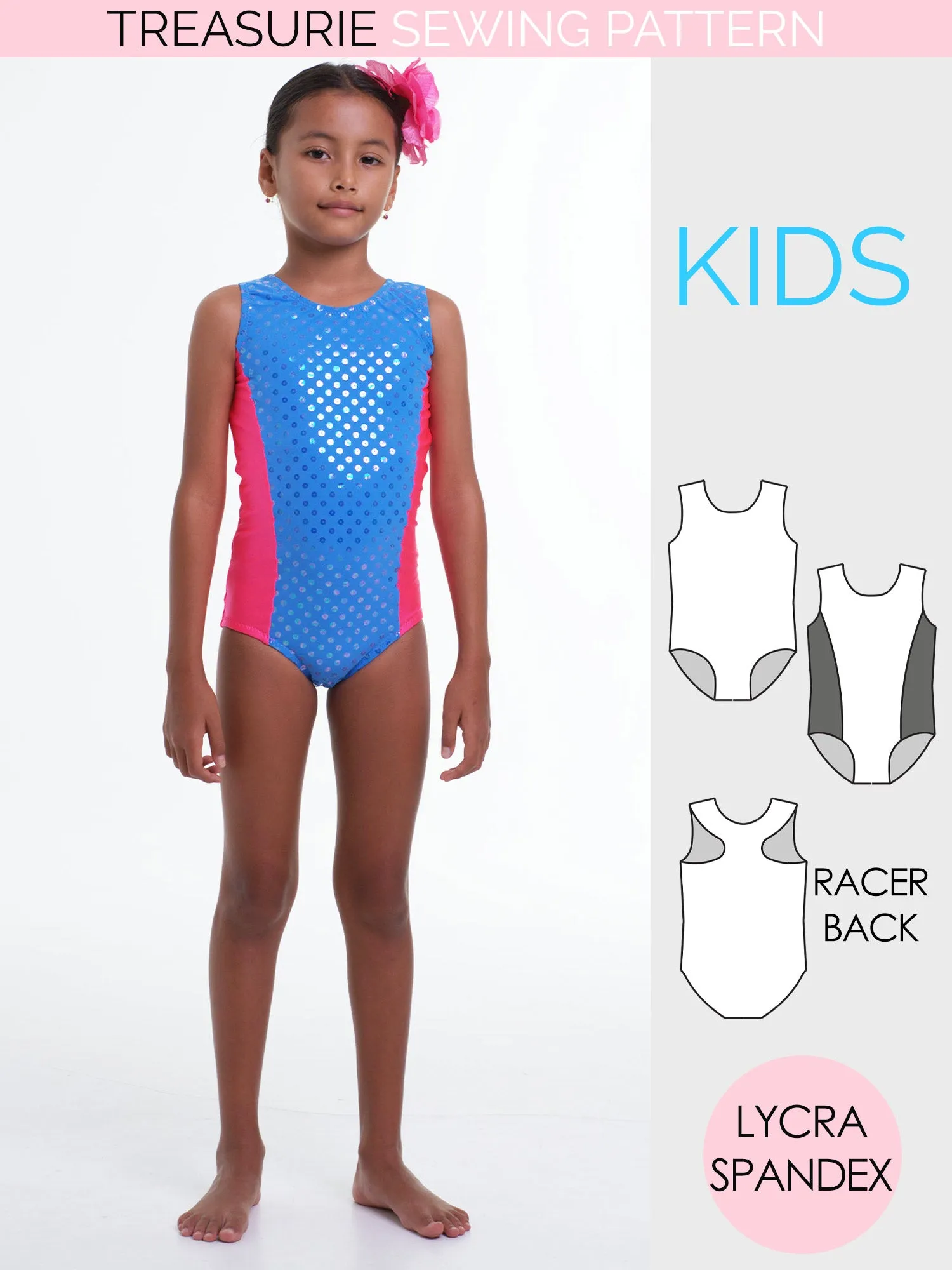 Leotard Patterns, Swimsuit - Girls LEO #8 (L508)