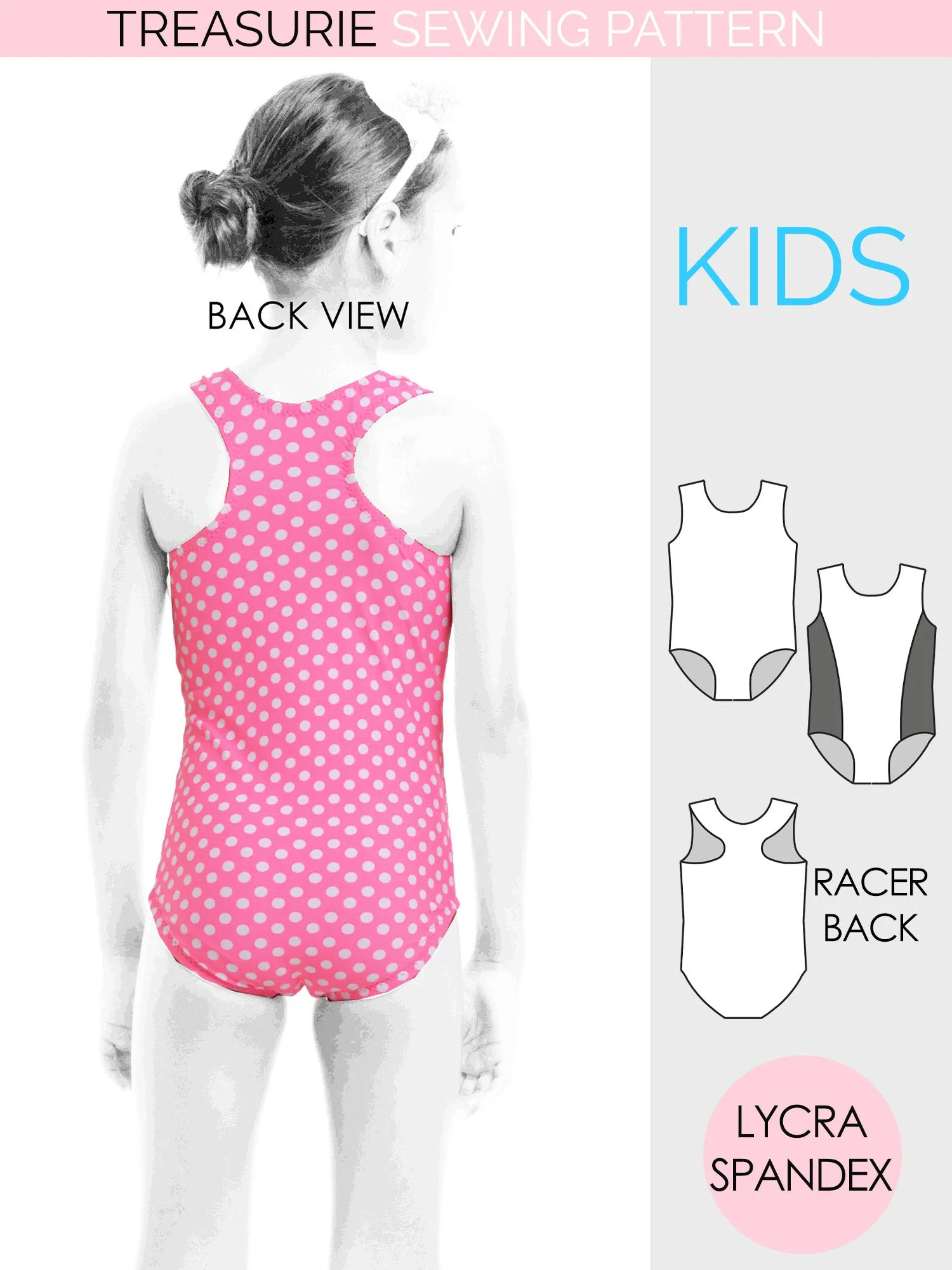 Leotard Patterns, Swimsuit - Girls LEO #8 (L508)