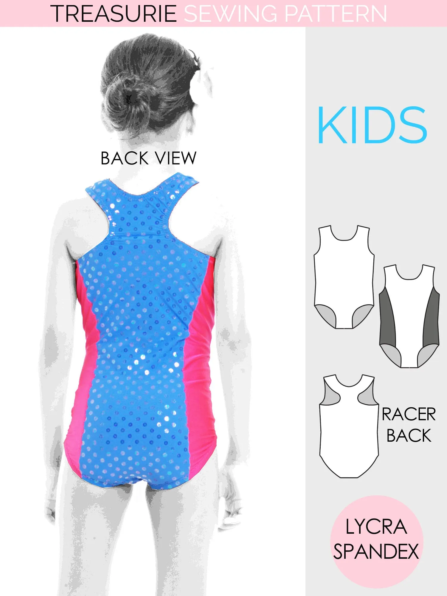 Leotard Patterns, Swimsuit - Girls LEO #8 (L508)