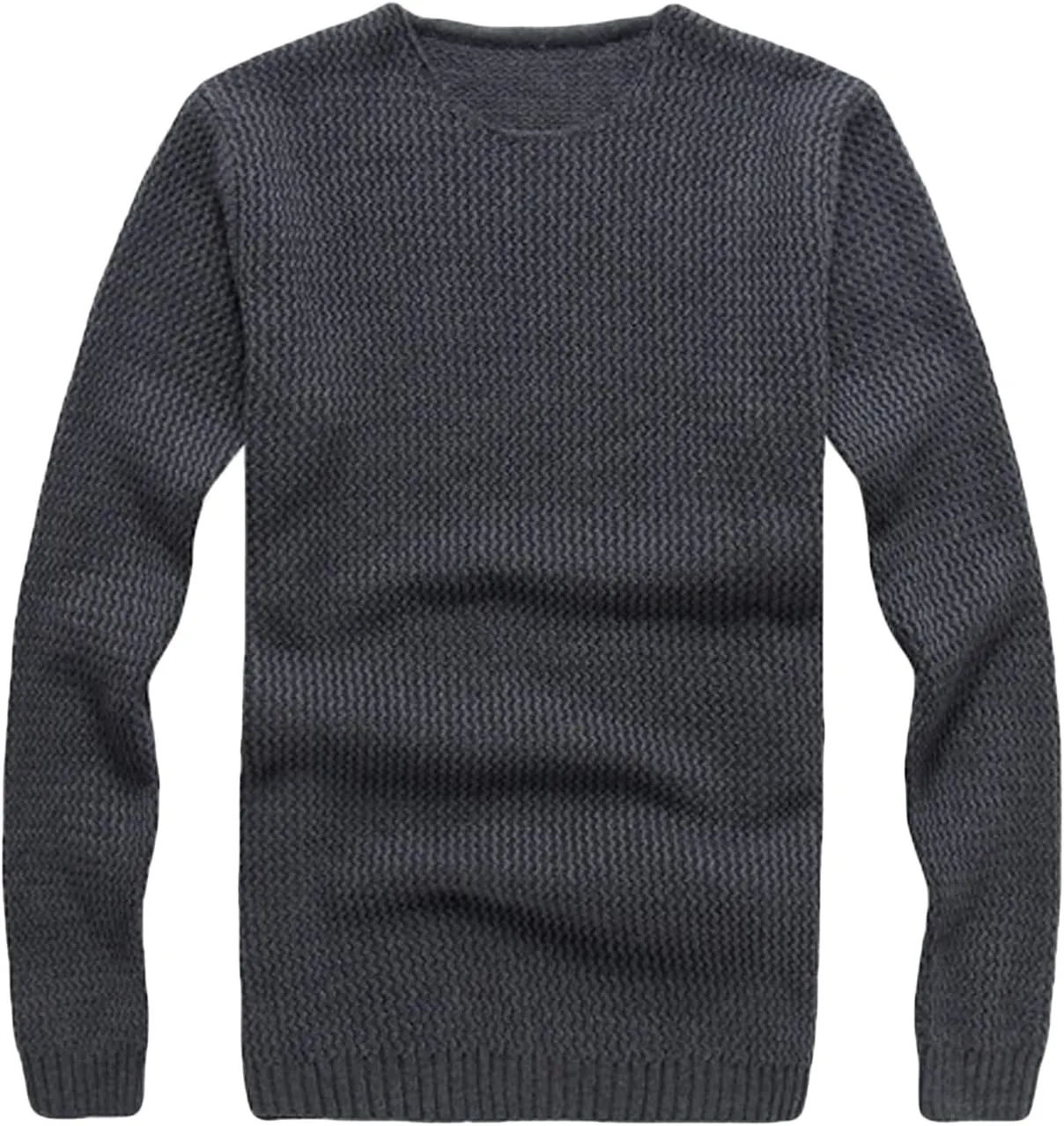 Letuwj Mens Sweater Crew Neck Twisted Knitwear