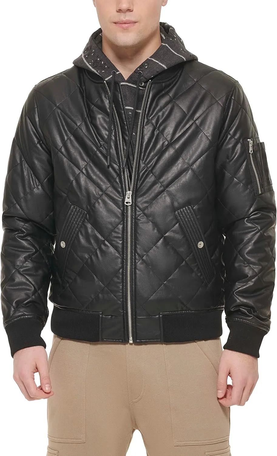 Levi's Men's Diamond Quilted Bomber Jacket