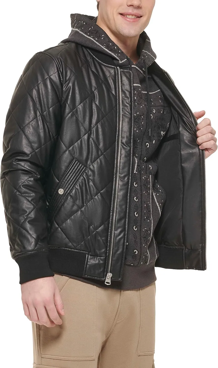 Levi's Men's Diamond Quilted Bomber Jacket