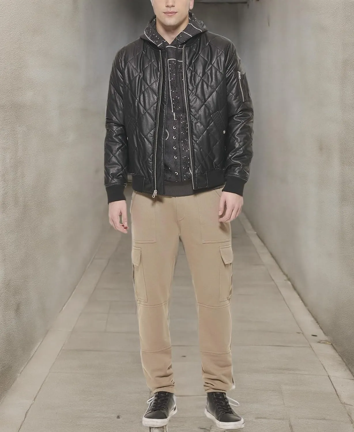 Levi's Men's Diamond Quilted Bomber Jacket