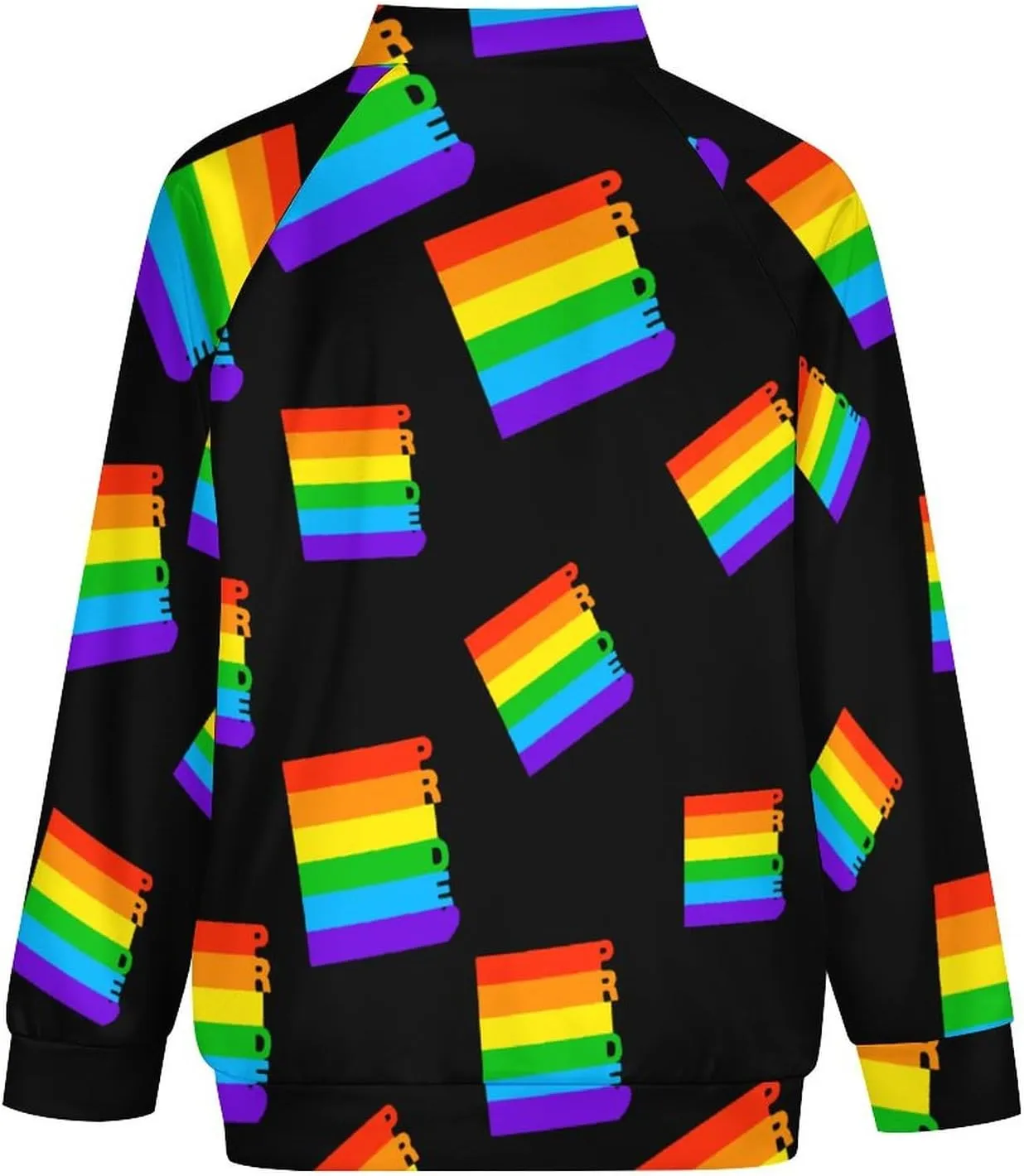 LGBT Gay Pride Rainbow Bomber Jacket Men Lightweight Causal Flight Windbreaker Track Jacket Shirt