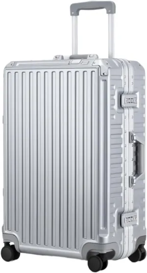 Light Suitcase Hard Shell Checked Luggage with Aluminum FrameNo Zipper Suitcase with Spinner Wheels Wheeled Luggage (Color : D, Size : 20in)