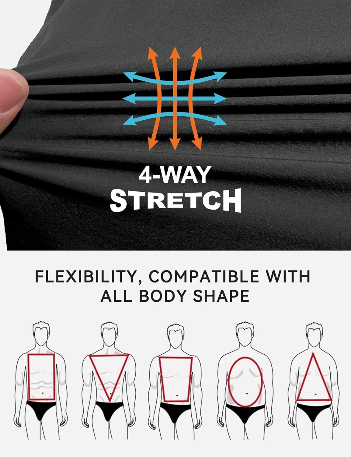 Little Donkey Andy Men's Quick Dry Vest Sleeveless Summer Stretchy Windproof Jacket for Golfing Cycling Running