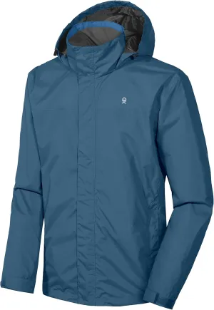 Little Donkey Andy Men's Waterproof Rain Jacket Outdoor Lightweight Rain Shell Coat for Hiking,Golf,Travel