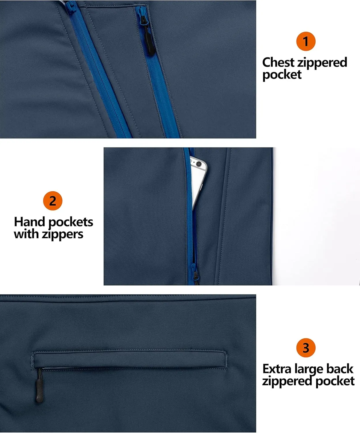 Little Donkey Andy Women's Fleece Lined Softshell Vest Lightweight Windproof Sleeveless Jacket for Hiking Outdoor Travel Golf