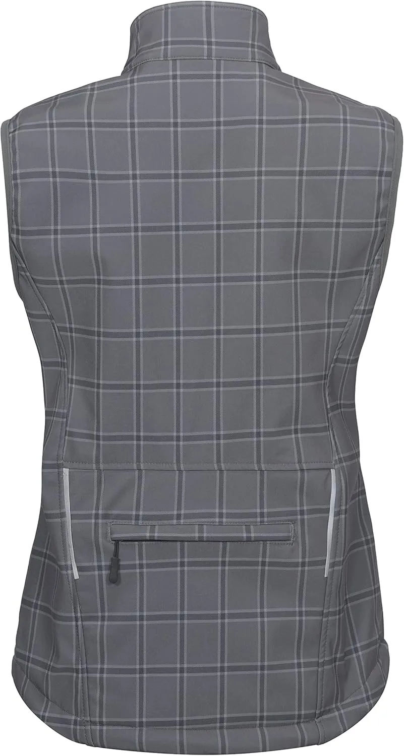 Little Donkey Andy Women's Fleece Lined Softshell Vest Lightweight Windproof Sleeveless Jacket for Hiking Outdoor Travel Golf