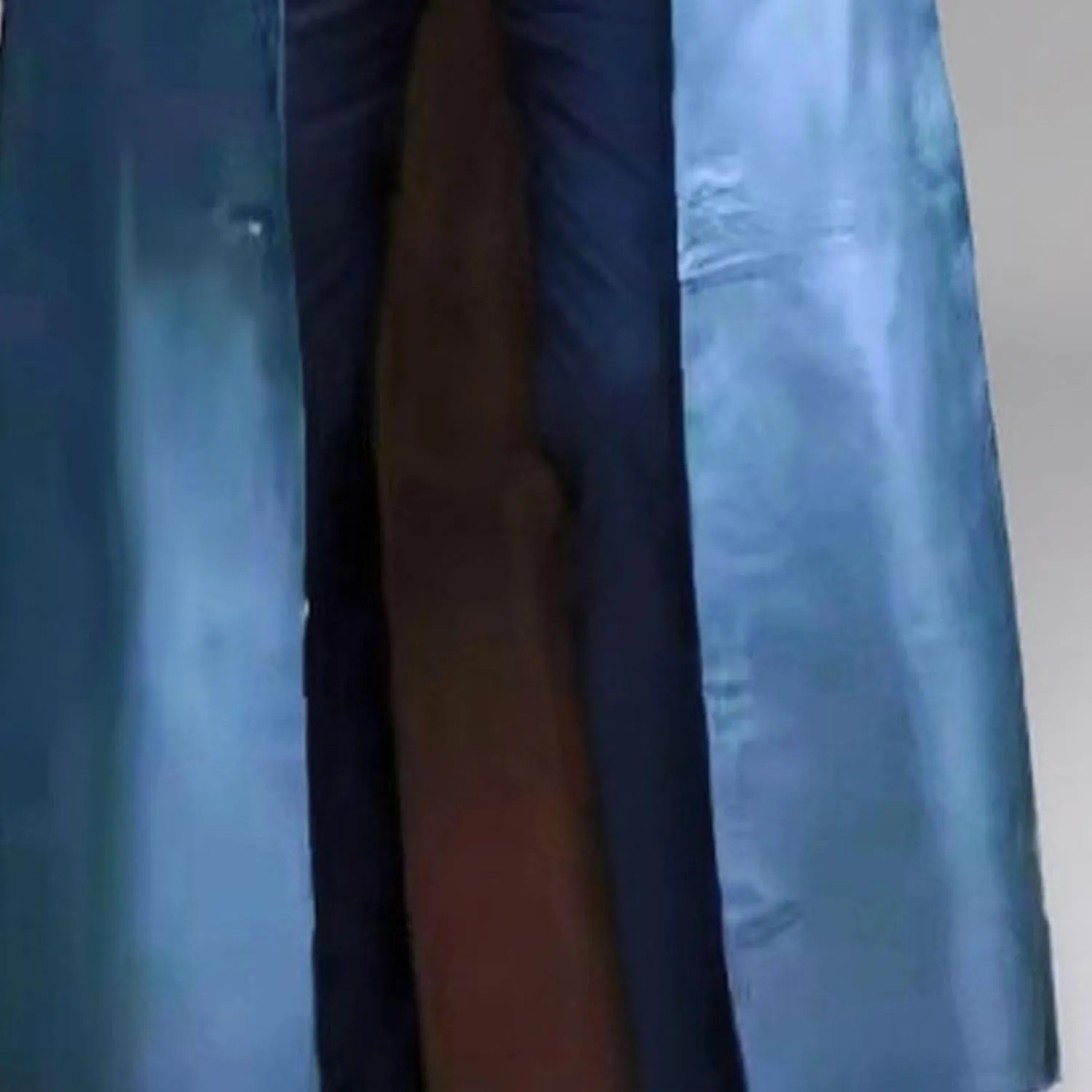 Long Leather Jakcet for Men Retro Slim Fit Motorcyle Trench Coat Full Length Faux Leather Overcoat Windbreaker