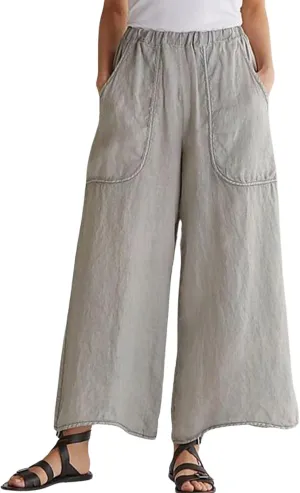 Long Pants for Womens High Waisted Straight Wide Leg Trousers Casual Loose Elastic Waist Palazzo Pants