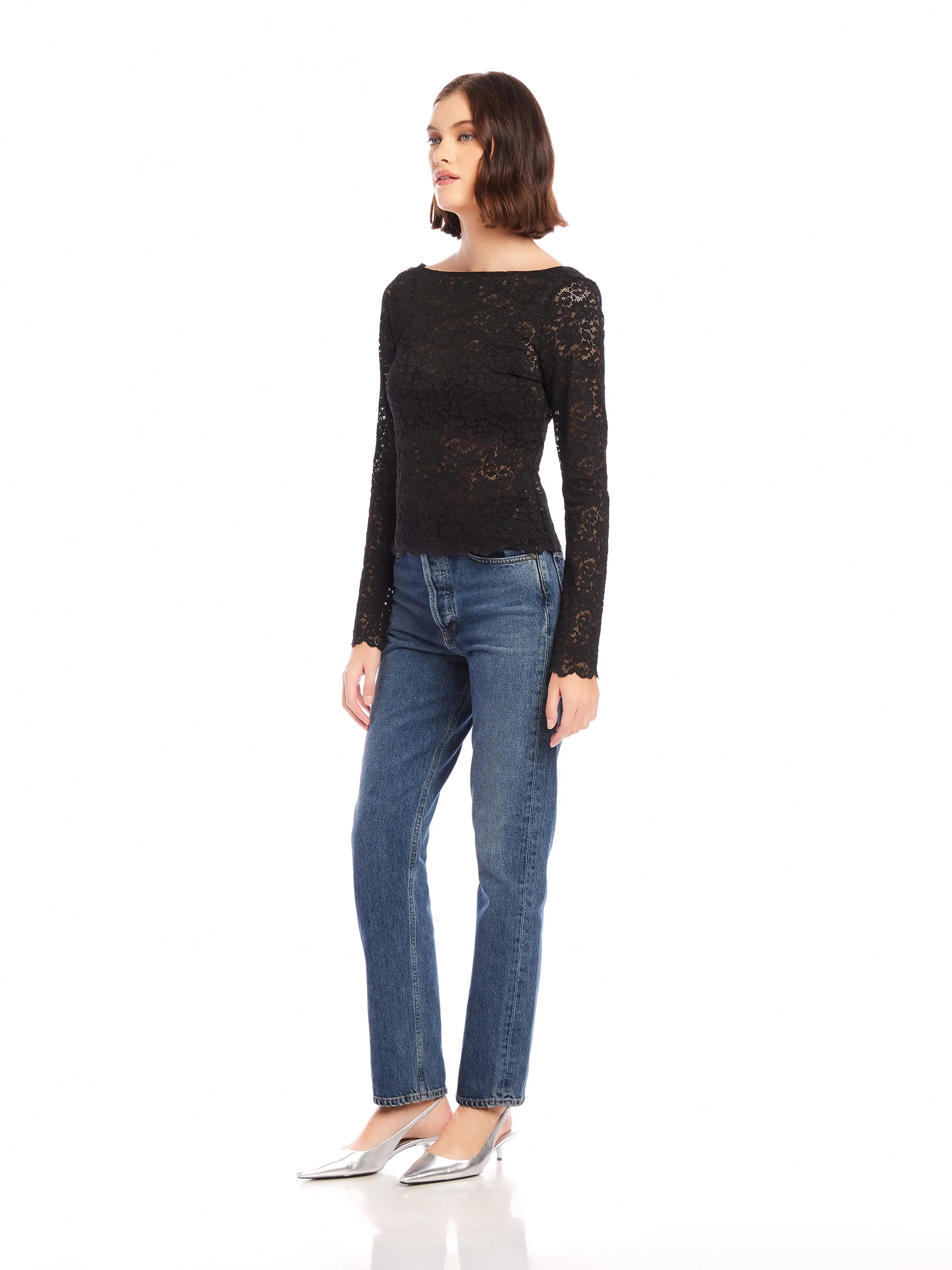 Loren Scoop Back Top