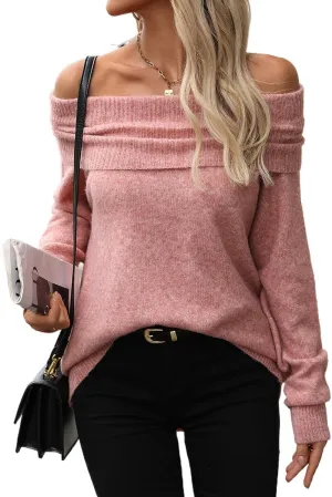LOUSEA Women's Chunky Turtleneck Sweater Oversized Sweater Pullover Long Sleeve Casual Sweater Solid Color Sweatshirt