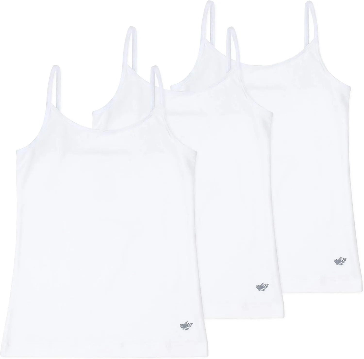 Lucky & Me | Emma Girls Camisoles | Longer Length w/Adjustable Straps | Tagless | Wear on Its Own Or Layering Top | 3-Pack