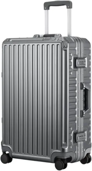 Luggage Hard Shell Checked Luggage With Aluminum FrameNo Zipper Suitcase With Spinner Wheels Trolley Suitcase (Color : E, Size : 20in)