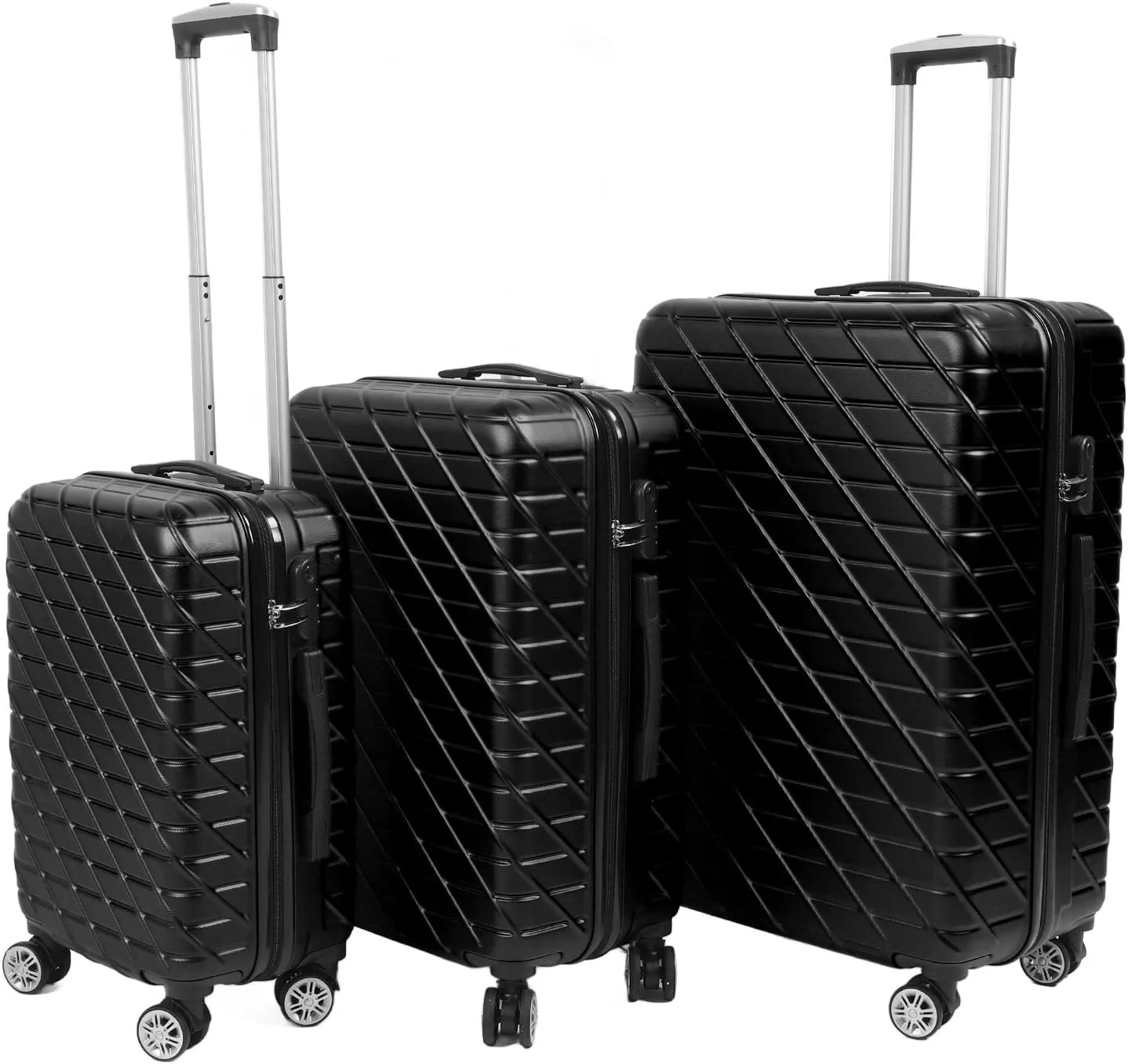 Luggage Set, 3PCS Luggage Set Spinner Wheel Hardshell Suitcase Lightweight Luggage Sets with Tsa Lock 150kg Load Capacity 20in 24in 28in Luggage Expandable Suitcase for Travel