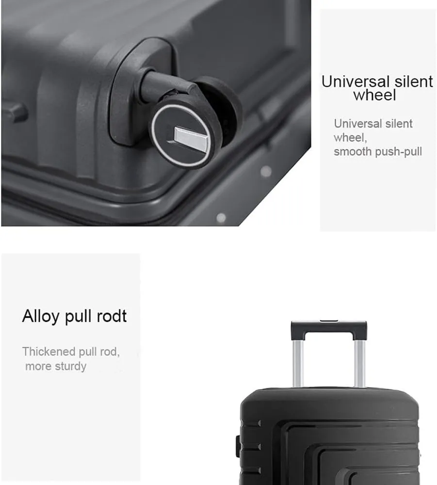 Luggage Sets, Hardside Luggage Sets, 3-Piece Luggage with Spinner Wheels & TSA lock, Portable Expandable Suitcase, Lightweight Carry on Luggage (Dark Gray, 20/24/28)
