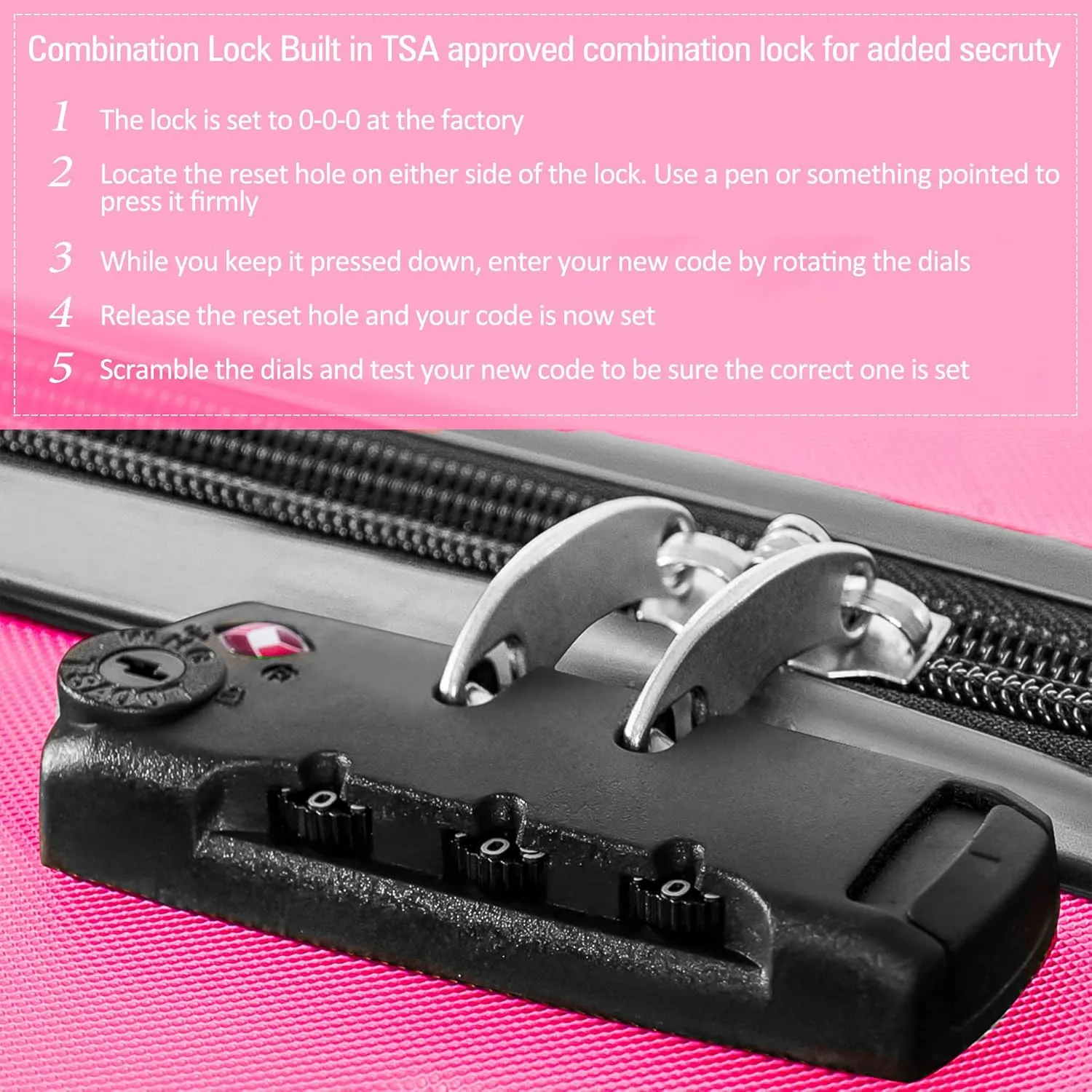 Luggage Sets New Model Expandable ABS Hardshell 3pcs Clearance Luggage Hardside Lightweight Durable Suitcase sets Spinner Wheels Suitcase with TSA Lock 20''24''28'' (3, Pink-1)
