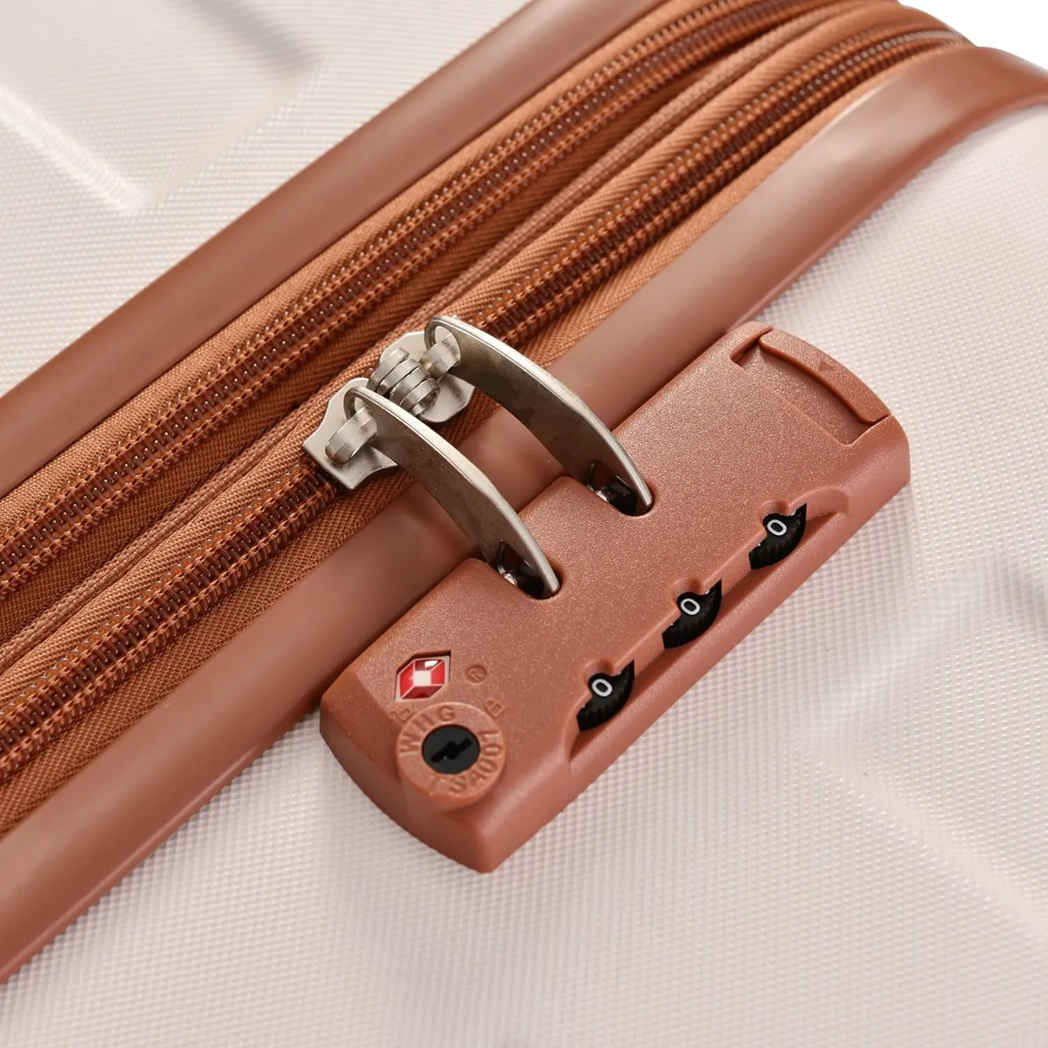Luggage Sets New Model Expandable ABS Hardshell 3pcs Clearance Luggage Hardside Lightweight Durable Suitcase sets Spinner Wheels Suitcase with TSA Lock 20''24''28'' (3, pink and brown)