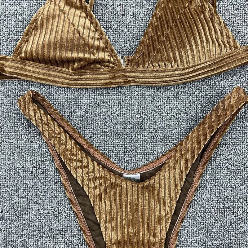 Luscious Velvet Bikini Set