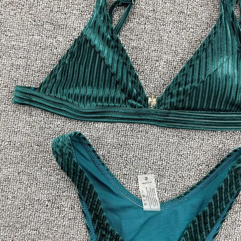 Luscious Velvet Bikini Set