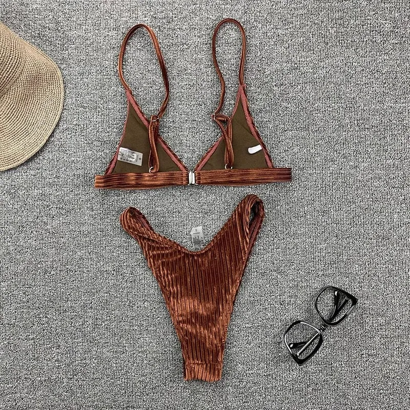 Luscious Velvet Bikini Set