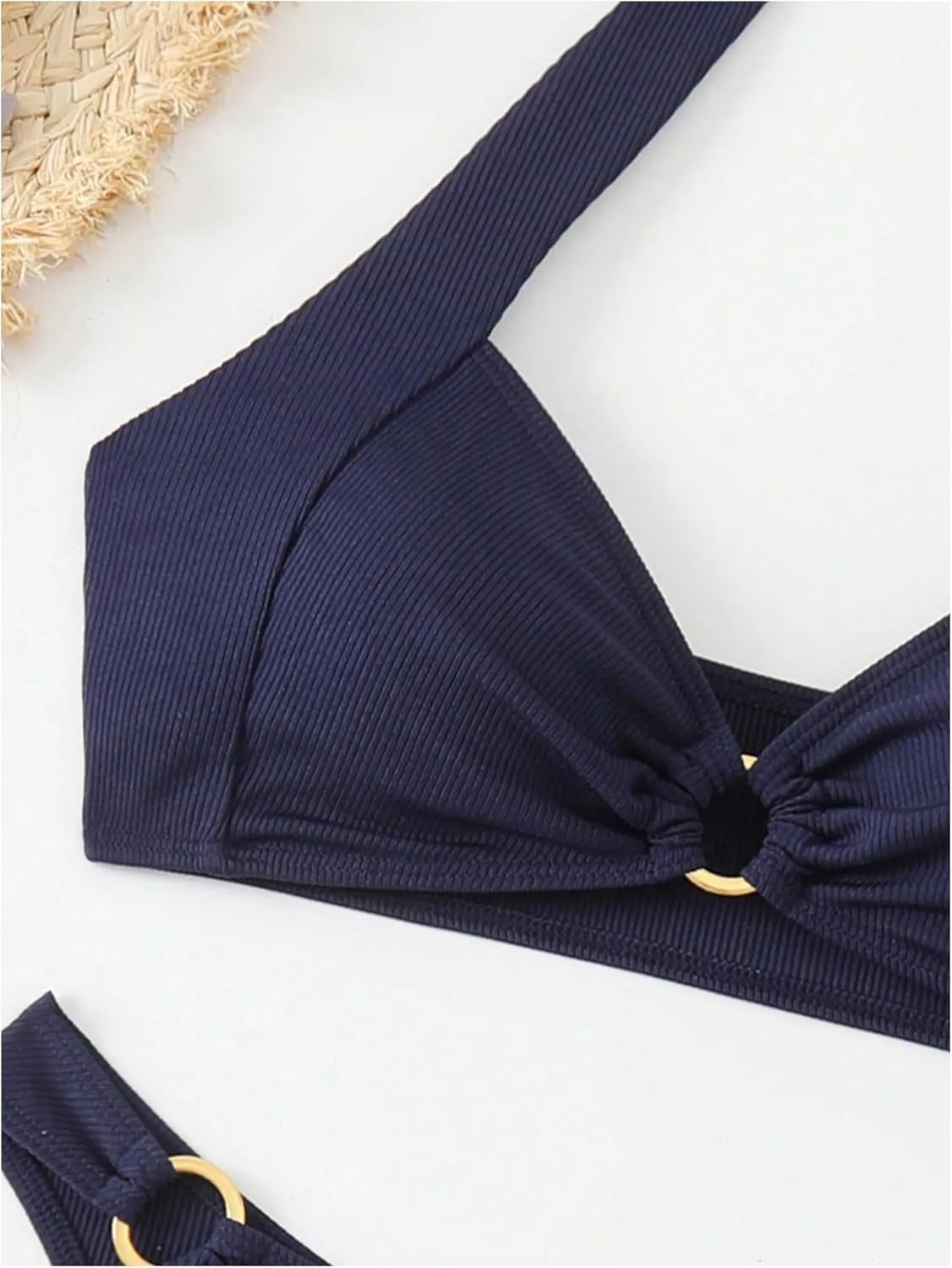 MakeMeChic Halter Bikini Sets for Women Sexy Micro Bikini Bathing Suit Two Piece Swimsuits 2025