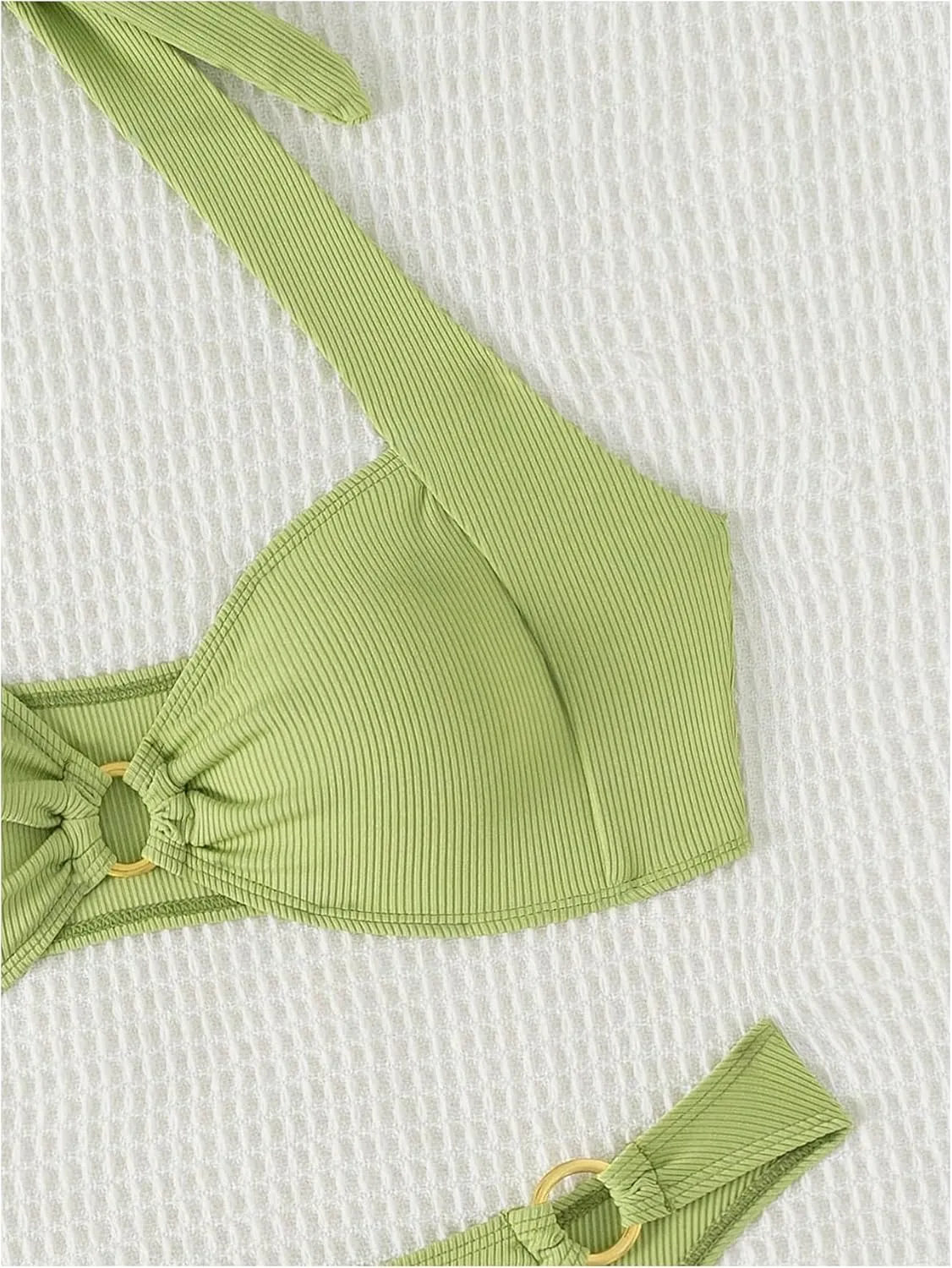 MakeMeChic Halter Bikini Sets for Women Sexy Micro Bikini Bathing Suit Two Piece Swimsuits 2025