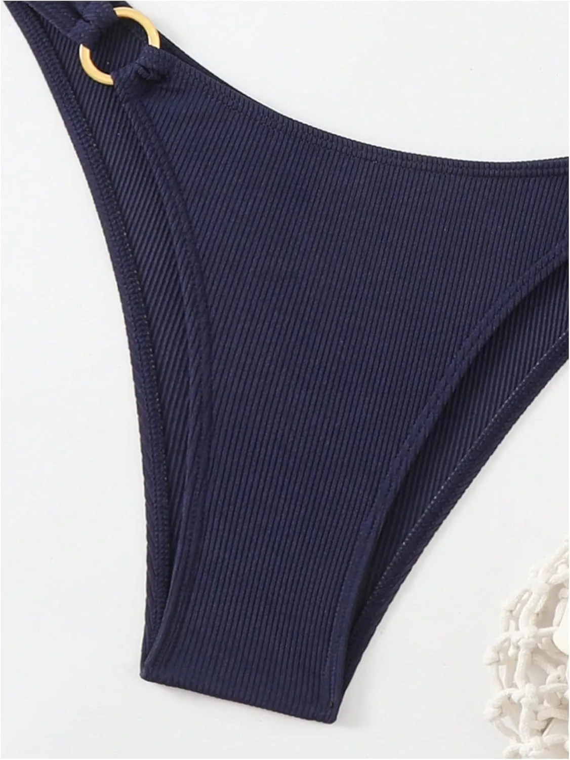 MakeMeChic Halter Bikini Sets for Women Sexy Micro Bikini Bathing Suit Two Piece Swimsuits 2025