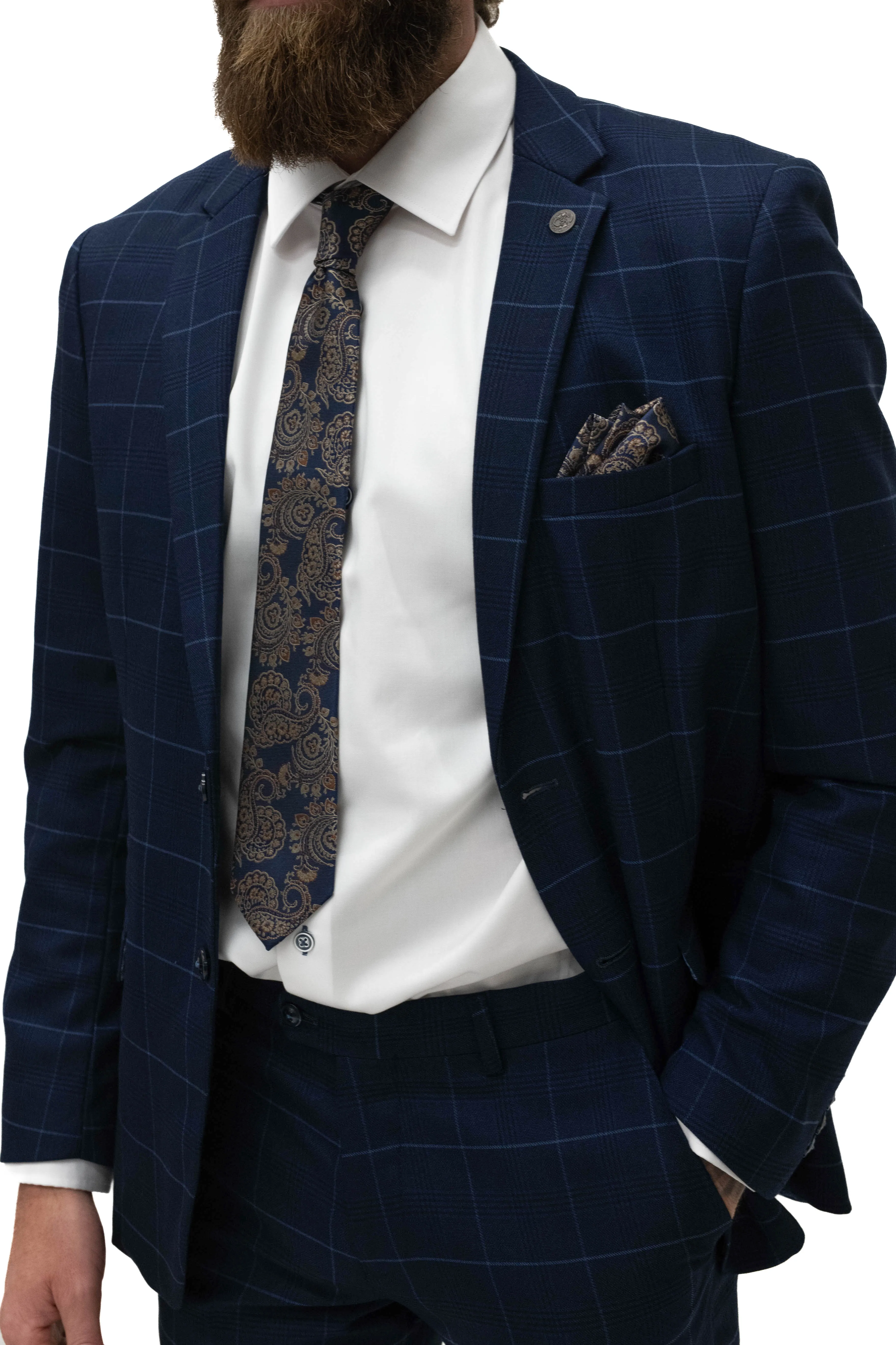 Marc Darcy Edinson Navy Sky Blazer