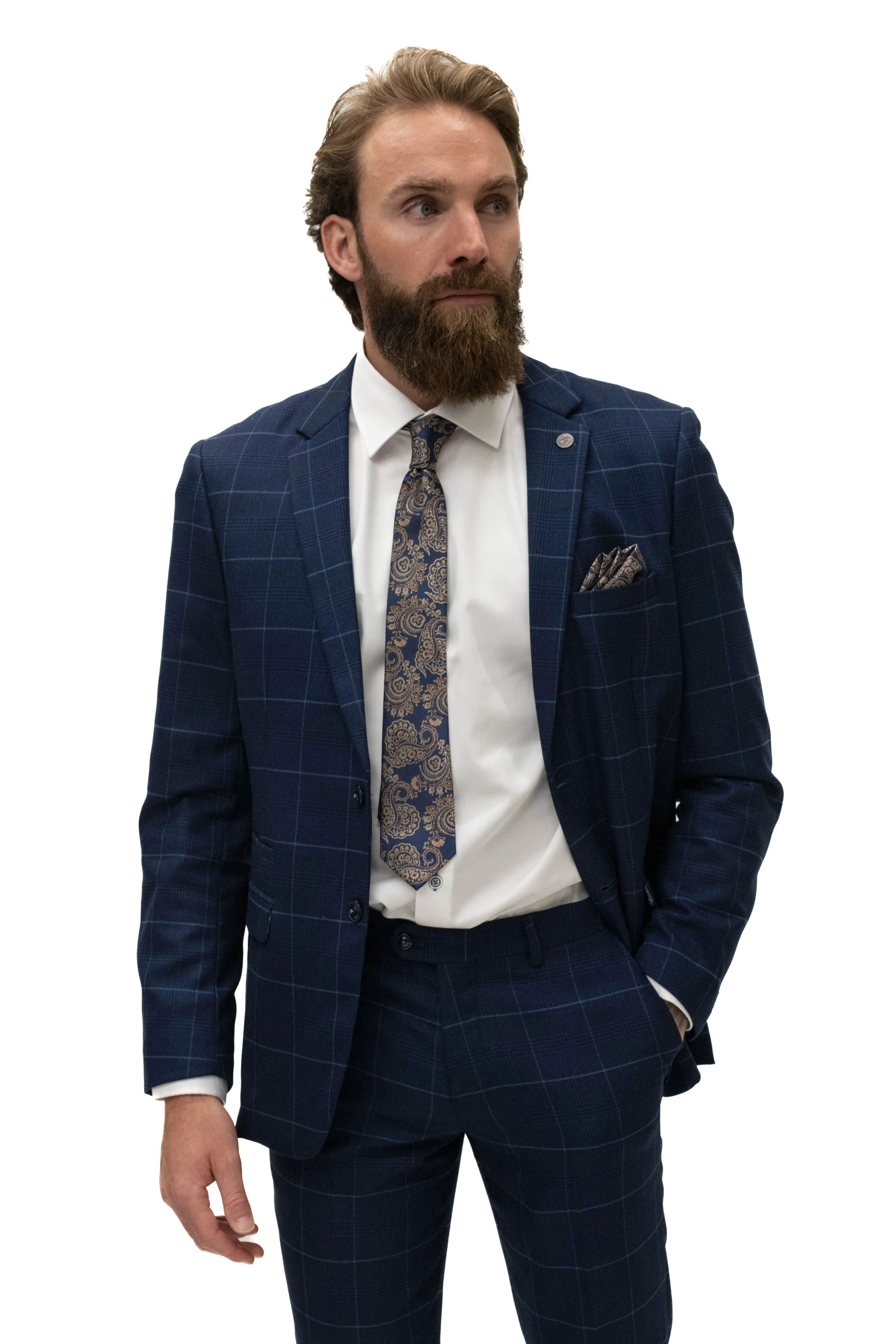 Marc Darcy Edinson Navy Sky Blazer