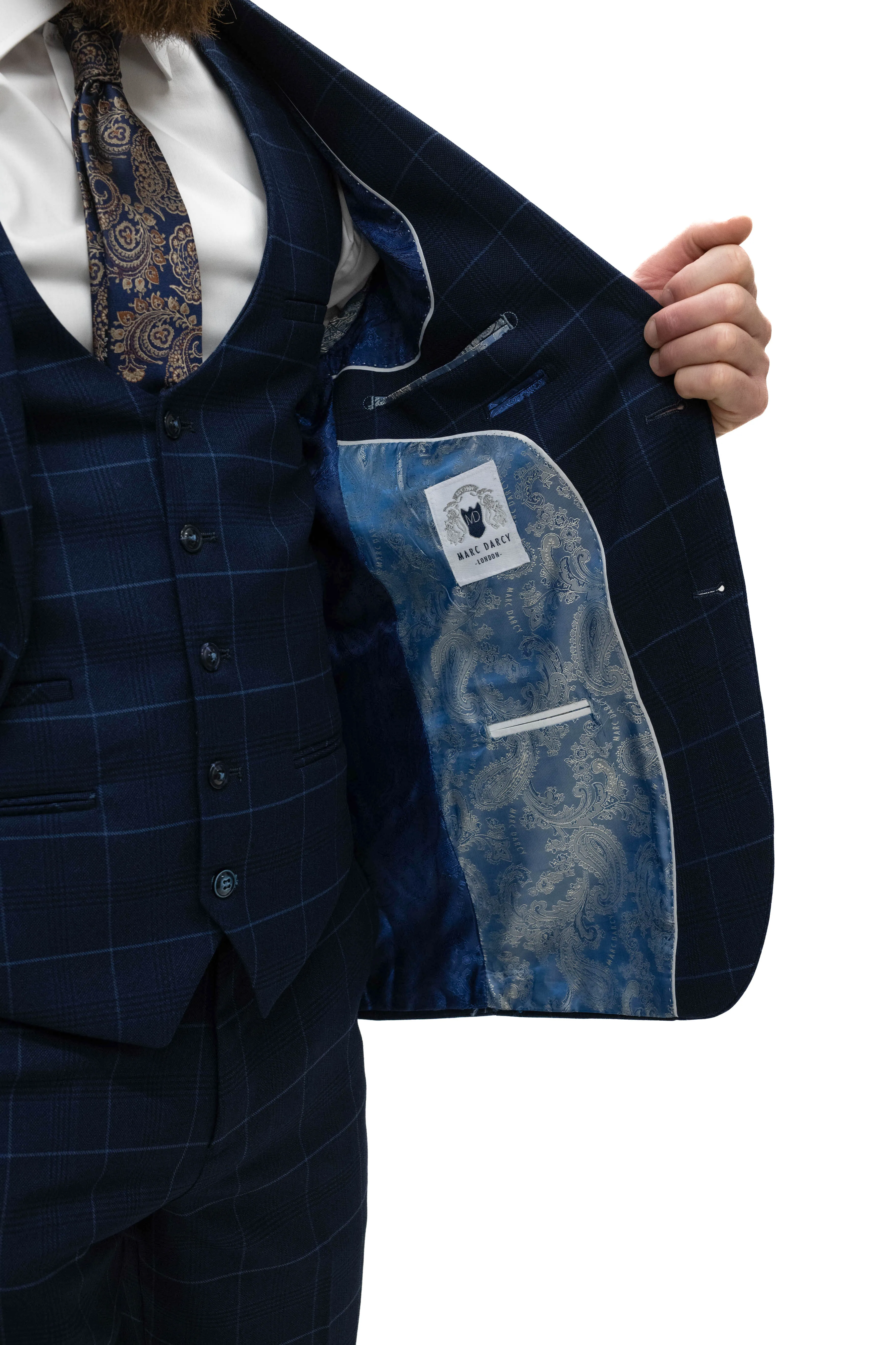 Marc Darcy Edinson Navy Sky Blazer