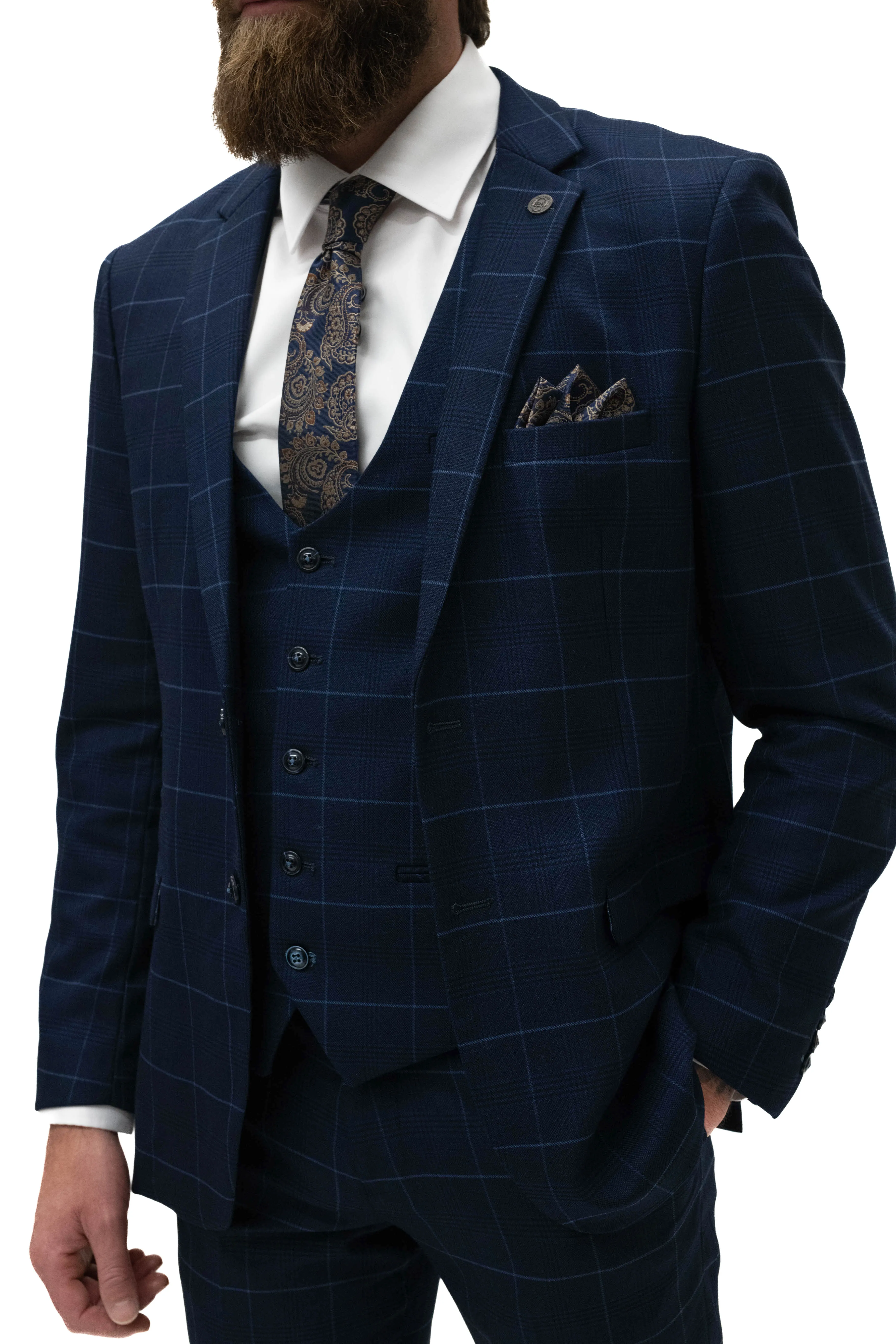 Marc Darcy Edinson Navy Sky Blazer