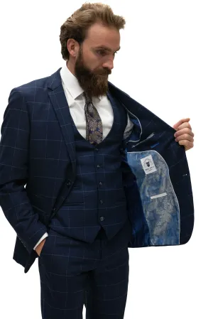 Marc Darcy Edinson Navy Sky Blazer