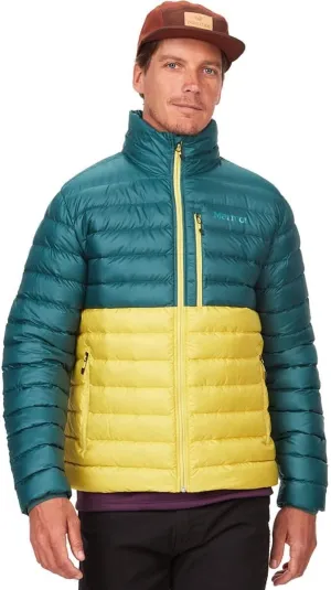 Marmot Highlander Down Jacket - Men's, Dark Jungle/Limelight, M