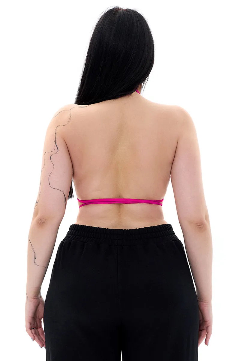 MÆD Bikini Top - Matte Pink